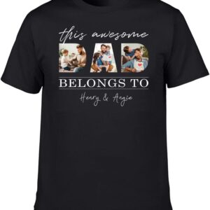Gifts for Dad, Christmas Custom Dad Gifts from Daughter Son, Personalized Shirts/Hoodie with Photos
