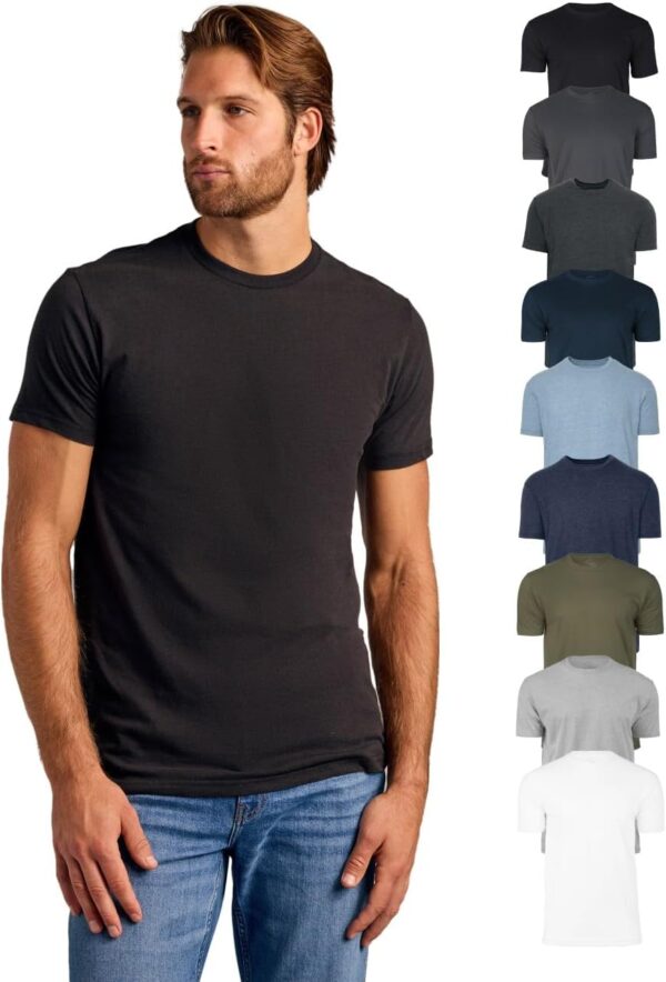 True Classic Mens T-Shirts - Short Sleeve Crew Neck Plain Novelty T Shirt for Men - Image 27