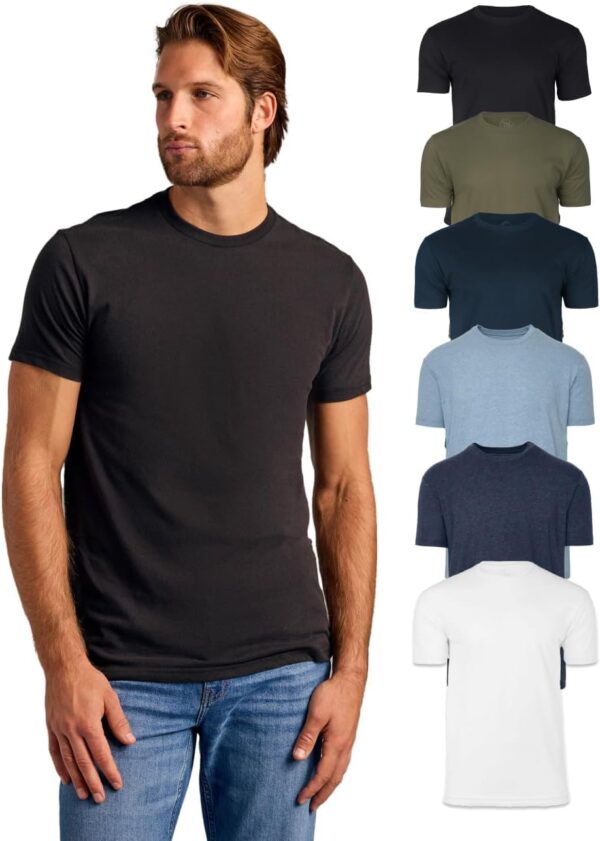 True Classic Mens T-Shirts - Short Sleeve Crew Neck Plain Novelty T Shirt for Men - Image 8