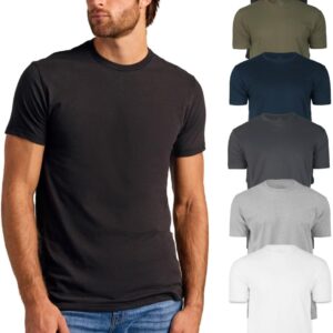 True Classic Mens T-Shirts - Short Sleeve Crew Neck Plain Novelty T Shirt for Men