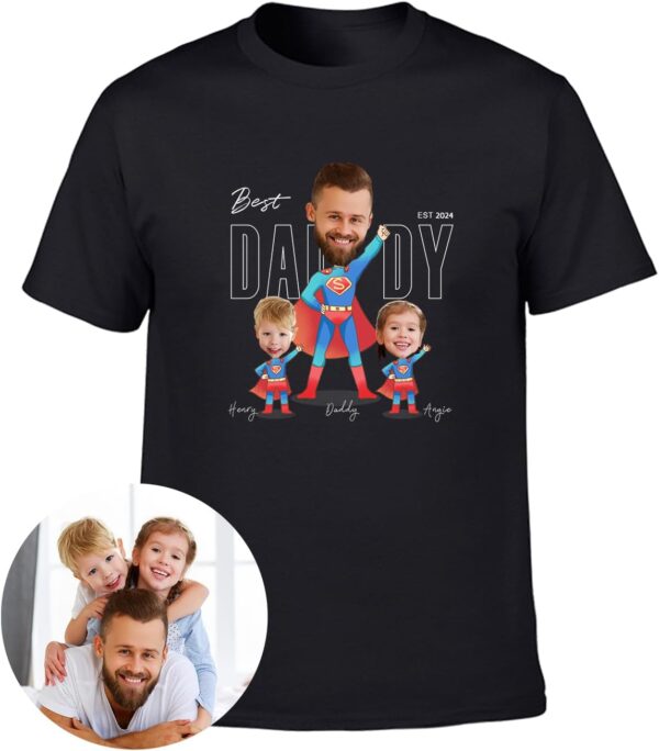 Gifts for Dad, Christmas Custom Dad Gifts from Daughter Son, Personalized Shirts/Hoodie with Photos - Image 10